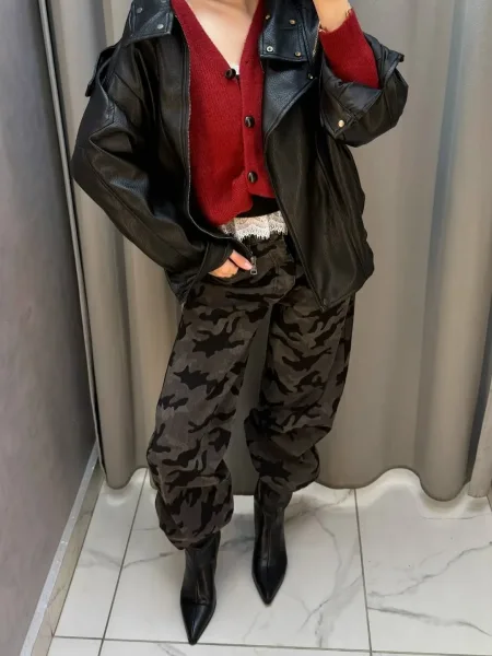 Джинсы Стрейч камуфляжные — фото 7