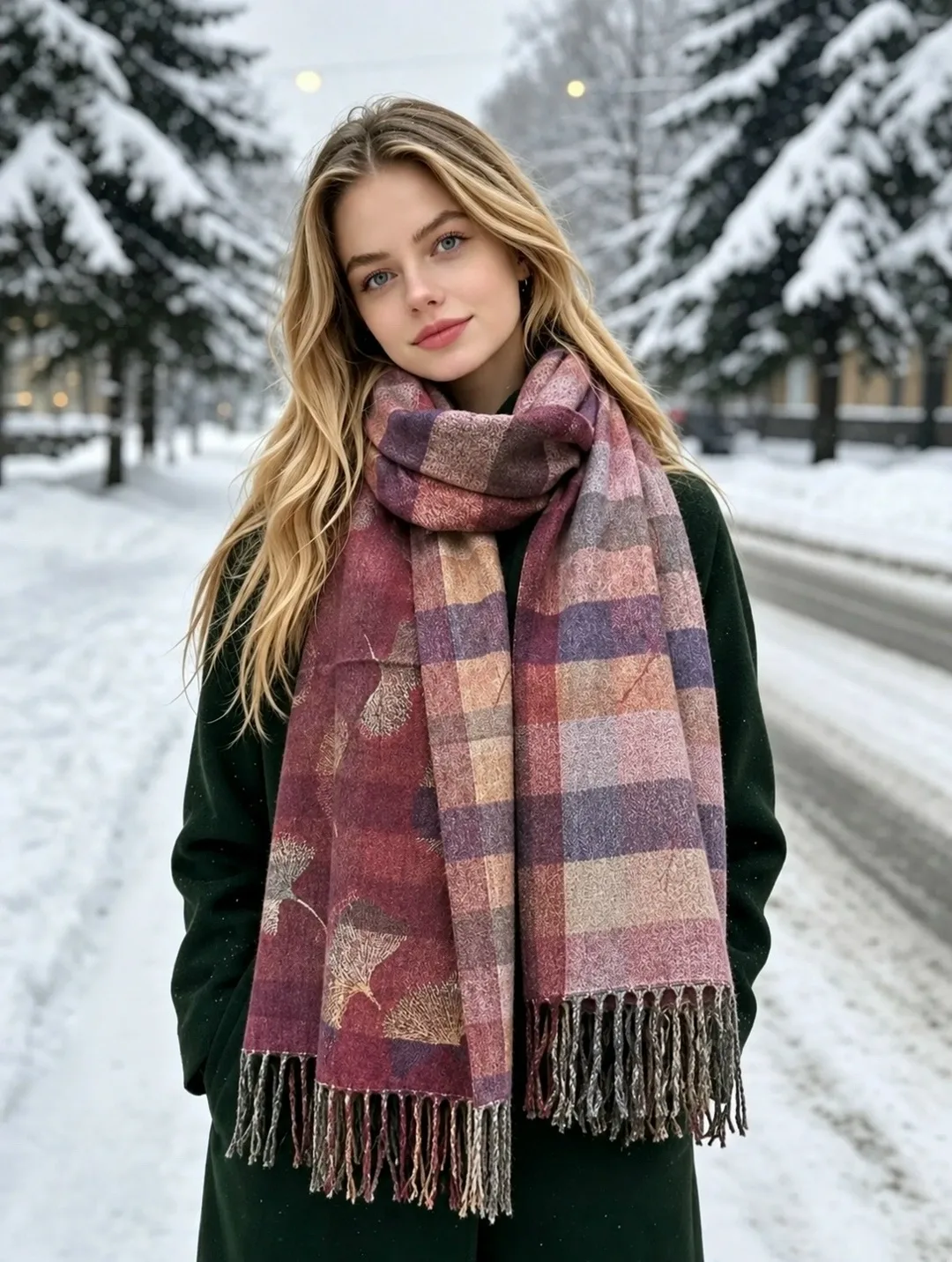 Шарф-палантин из 100 кашемира — фото 2