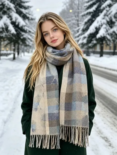 Шарф-палантин из 100 кашемира — фото 8