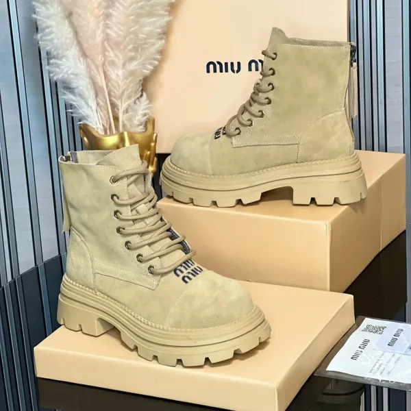 Кеды miu из натуральной кожи — фото 6