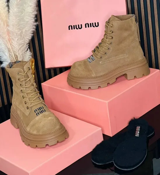 Кеды miu из натуральной кожи — фото 9