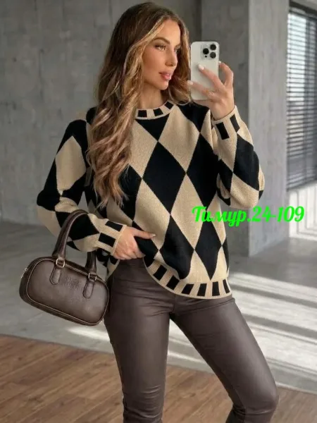 Свитер Oversize из турецкой вязки — фото 1