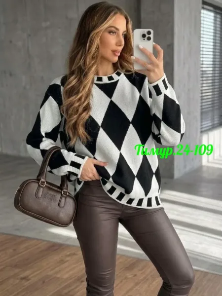 Свитер Oversize из турецкой вязки — фото 3