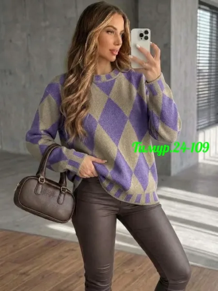 Свитер Oversize из турецкой вязки — фото 5
