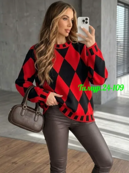 Свитер Oversize из турецкой вязки — фото 7