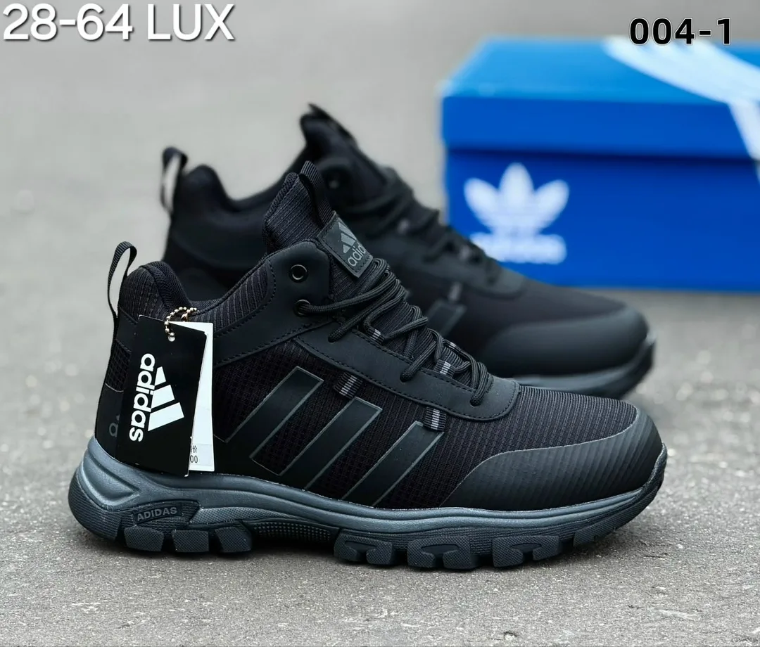 Мужские кроссовки Adidas с натуральным меховым внутренним покрытием — фото 1