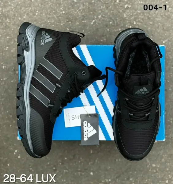 Мужские кроссовки Adidas с натуральным меховым внутренним покрытием — фото 3