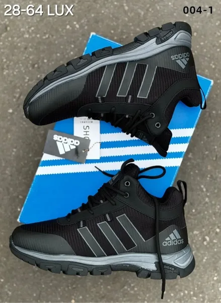 Мужские кроссовки Adidas с натуральным меховым внутренним покрытием — фото 5