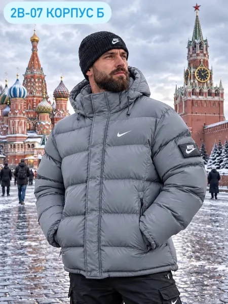 Зимняя куртка для мужчин из синтепона — фото 7
