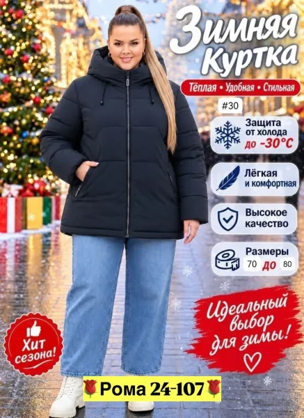 Женская зимняя куртка — фото 4
