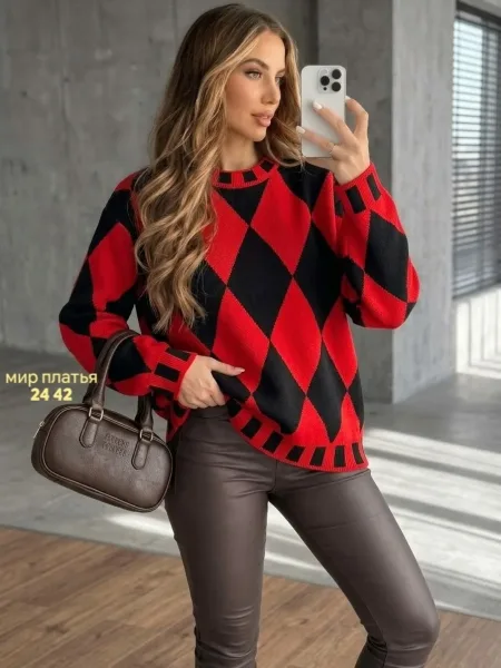 Свитер Oversize из турецкой вязки — фото 1