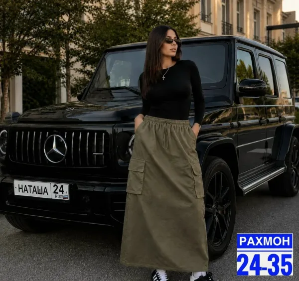 Юбка хлопок — фото 1