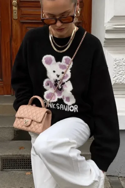 Свитер Oversize из турецкой вязки — фото 1