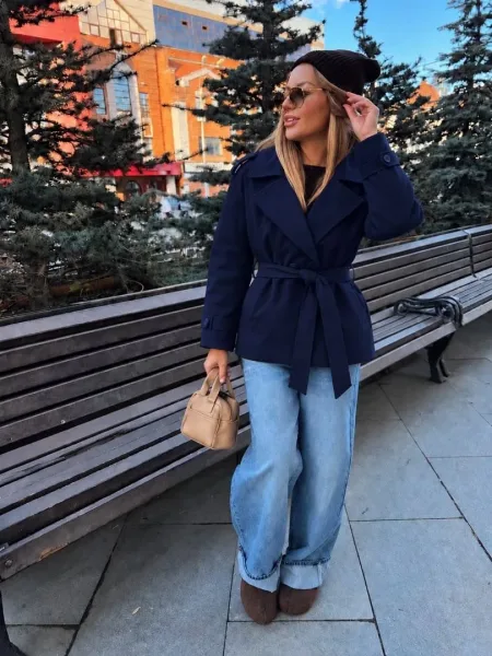 Утеплённый тренч ZARA на синтепоне — фото 6