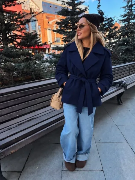 Утеплённый тренч ZARA на синтепоне — фото 6