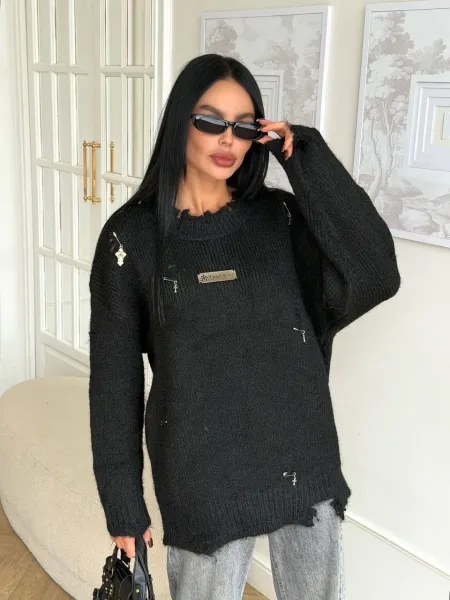 Свитер Chrome Hearts из полиакрилового волокна, шерсти, нейлона — фото 20