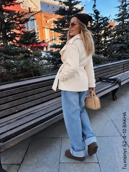 Утеплённый тренч ZARA на синтепоне — фото 6