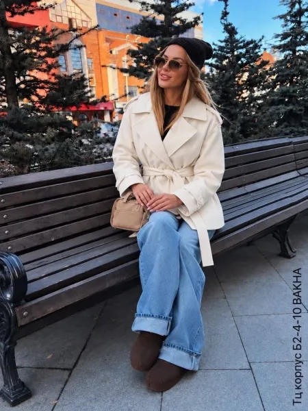 Утеплённый тренч ZARA на синтепоне — фото 13