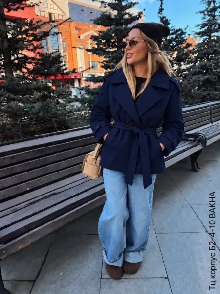 Утеплённый тренч ZARA на синтепоне — фото 18
