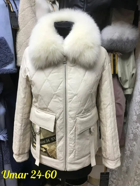 Куртка из ткани Эко кожа — фото 4