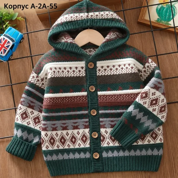 Трикотажный кардиган с капюшоном, подходит для повседневного ношения — фото 5