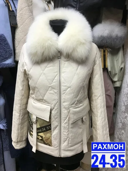 Куртка из ткани Эко кожа — фото 3