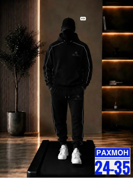 Мужской костюм из теплого флиса с начесом, подходит по — фото 3