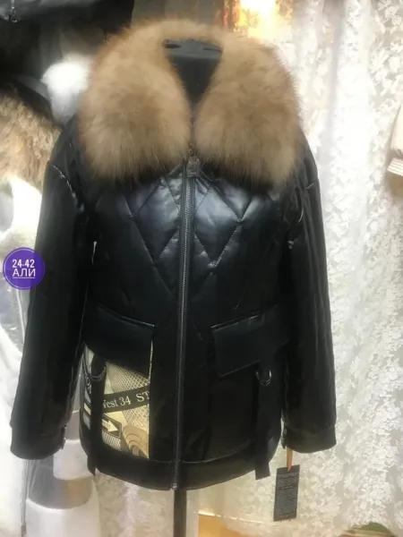 Куртка из ткани Эко кожа — фото 3