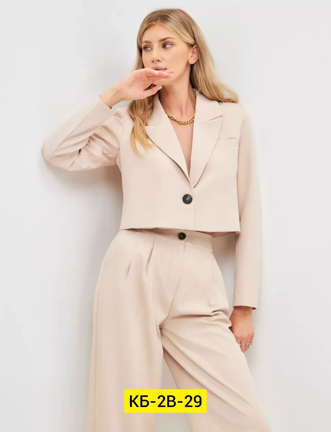 Костюм двойка из ткани туран — фото 2