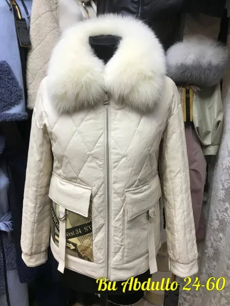 Куртка из ткани Эко кожа — фото 4