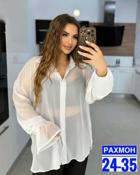 Рубашка из шифона — фото 3