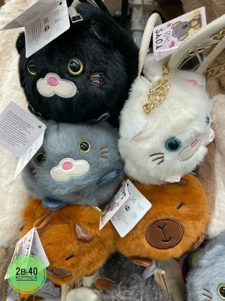 Сумка на цепочке из искусственного меха — фото 10