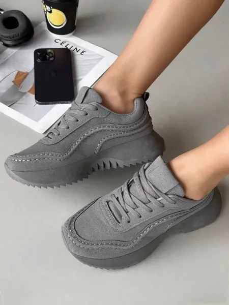 Кроссовки женские КРОССЫ НА ПЛАТФОРМЕ, сетка — фото 15