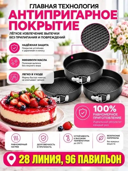 ИДЕАЛЬНАЯ ВЫПЕЧКА НАЧИНАЕТСЯ С ПРАВИЛЬНЫХ ФОРМ — фото 1