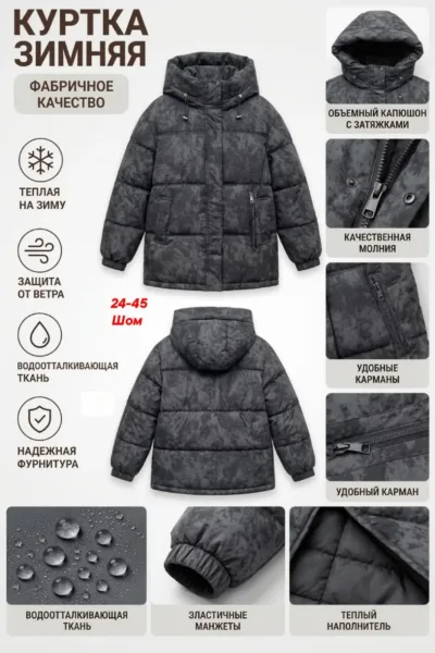 Тёплая, стильная и удобная куртка для холодного сезона — фото 1