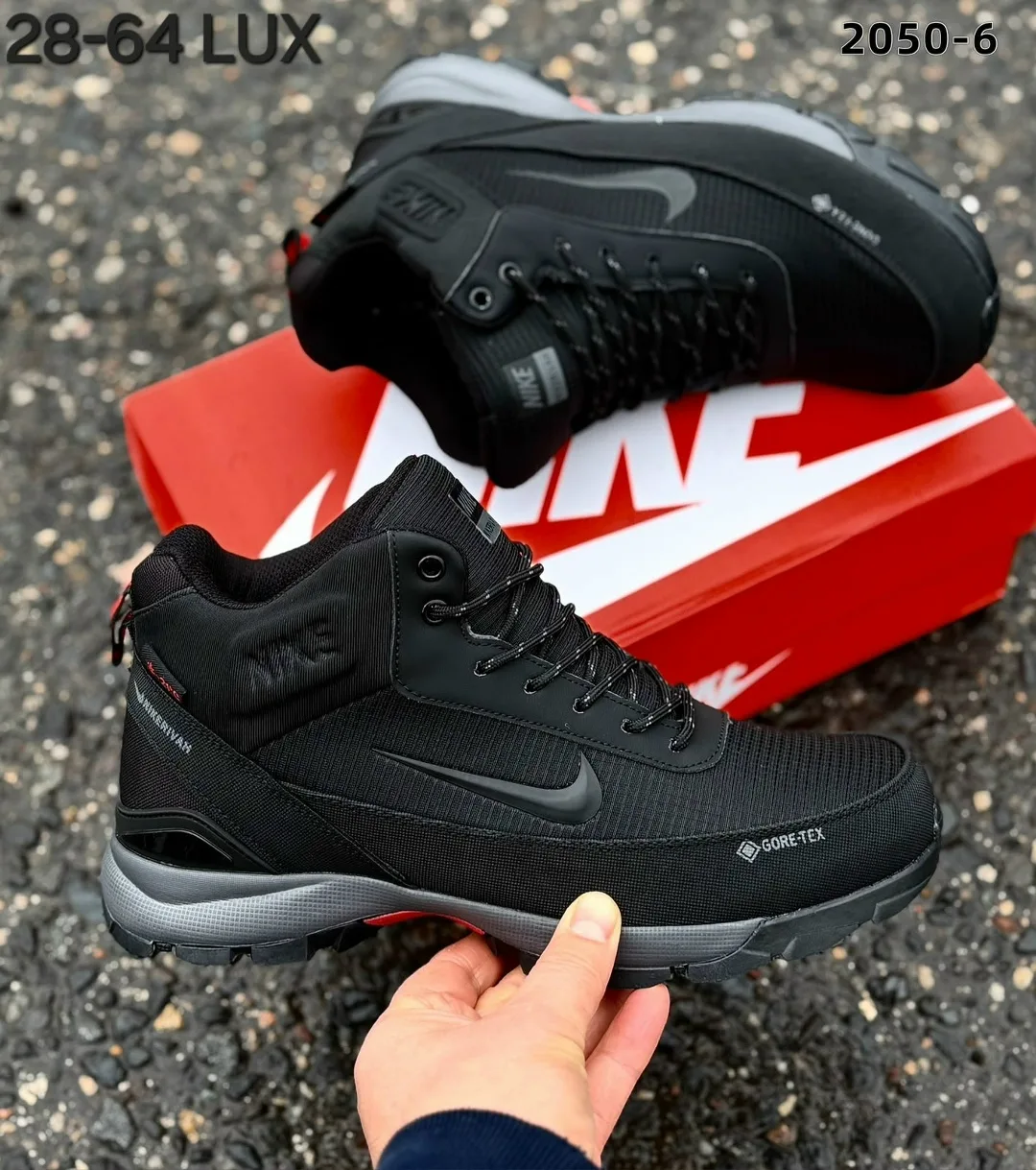 Мужские кроссовки NIKE с натуральным меховым утеплением и непромокаемой мембраной — фото 2