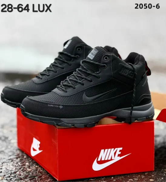Мужские кроссовки NIKE с натуральным меховым утеплением и непромокаемой мембраной — фото 1
