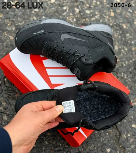 Мужские кроссовки NIKE с натуральным меховым утеплением и непромокаемой мембраной — фото 3