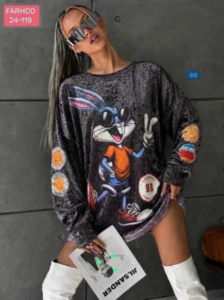 Кофта из тёплого велюра — фото 4