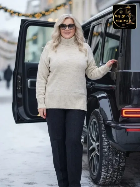 Платье из вязаного кашемира — фото 2