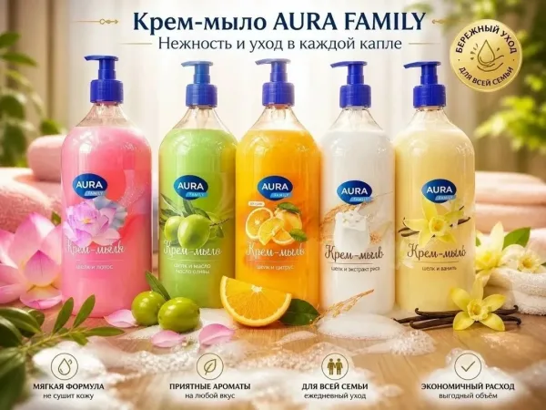 Это жидкое крем-мыло AURA