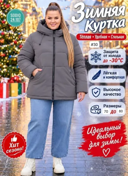 Женская зимняя куртка — фото 4