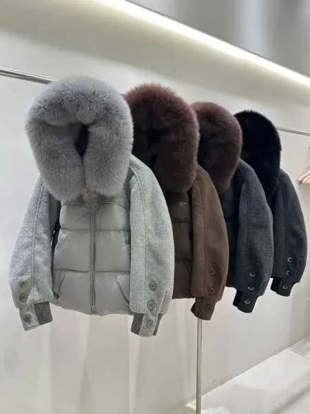 Пуховик из кашемира