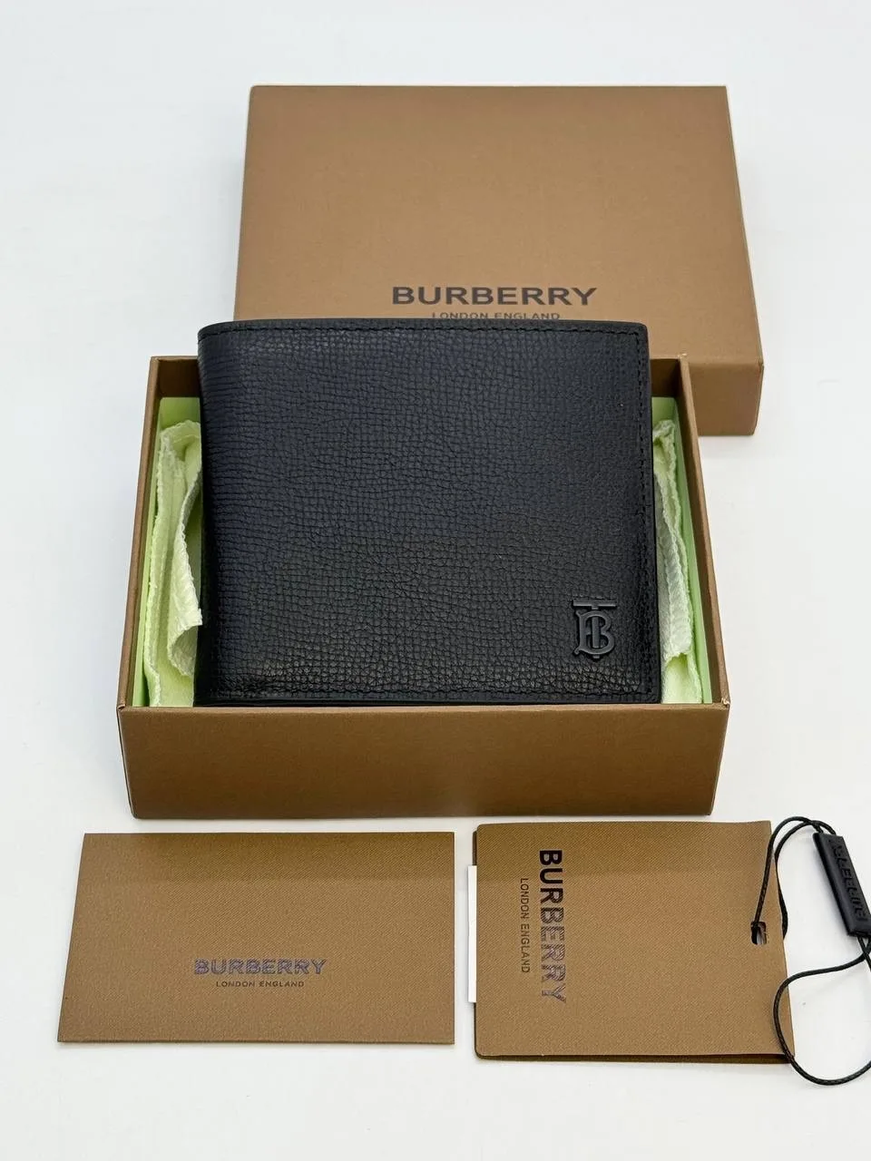 Кошелёк BURBERRY из натуральной кожи — фото 2