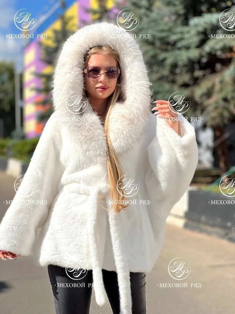 Шуба из экокожи норки — фото 1