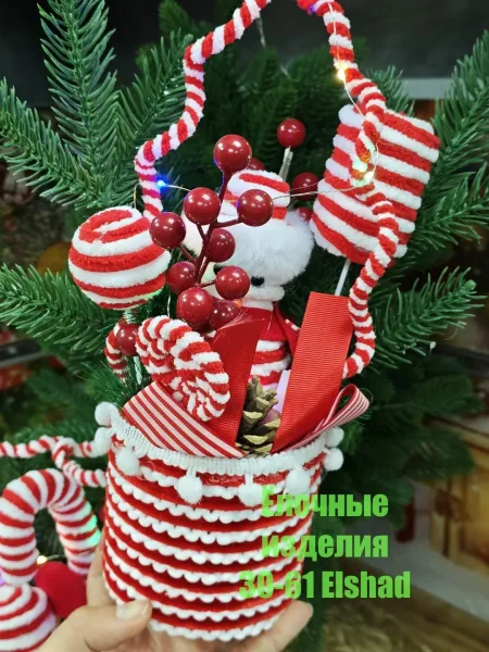 НОВОГОДНИЯ Композиция, светящаяся для декора — фото 5