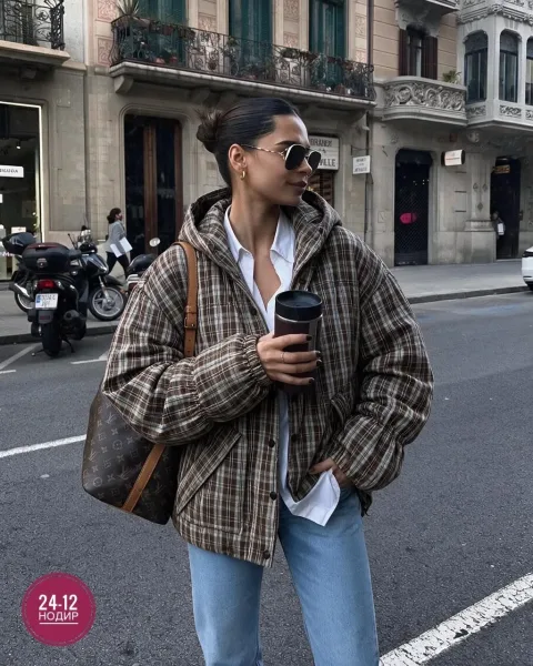 Демисезонная куртка из ткани на основе хлопка с добавлением полиэстера — фото 8