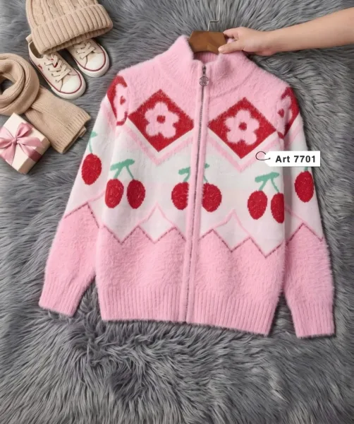 Свитер тёплый машинная вязка — фото 5