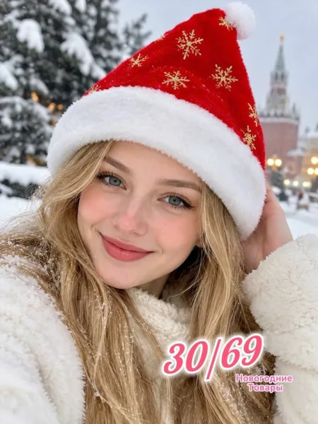 Новогодняя шапка Деда Мороза — фото 3