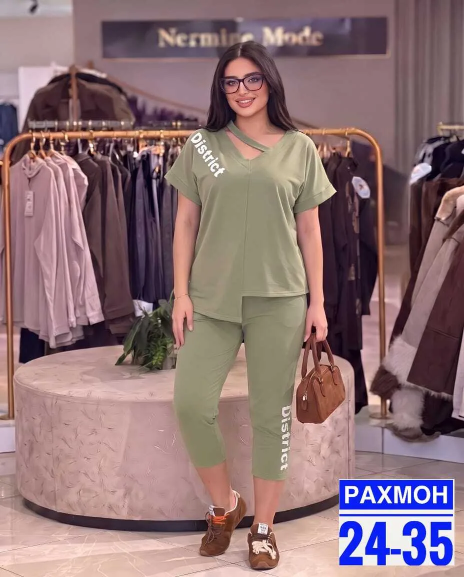 Костюм-двойка из ткани двухнитка — фото 2